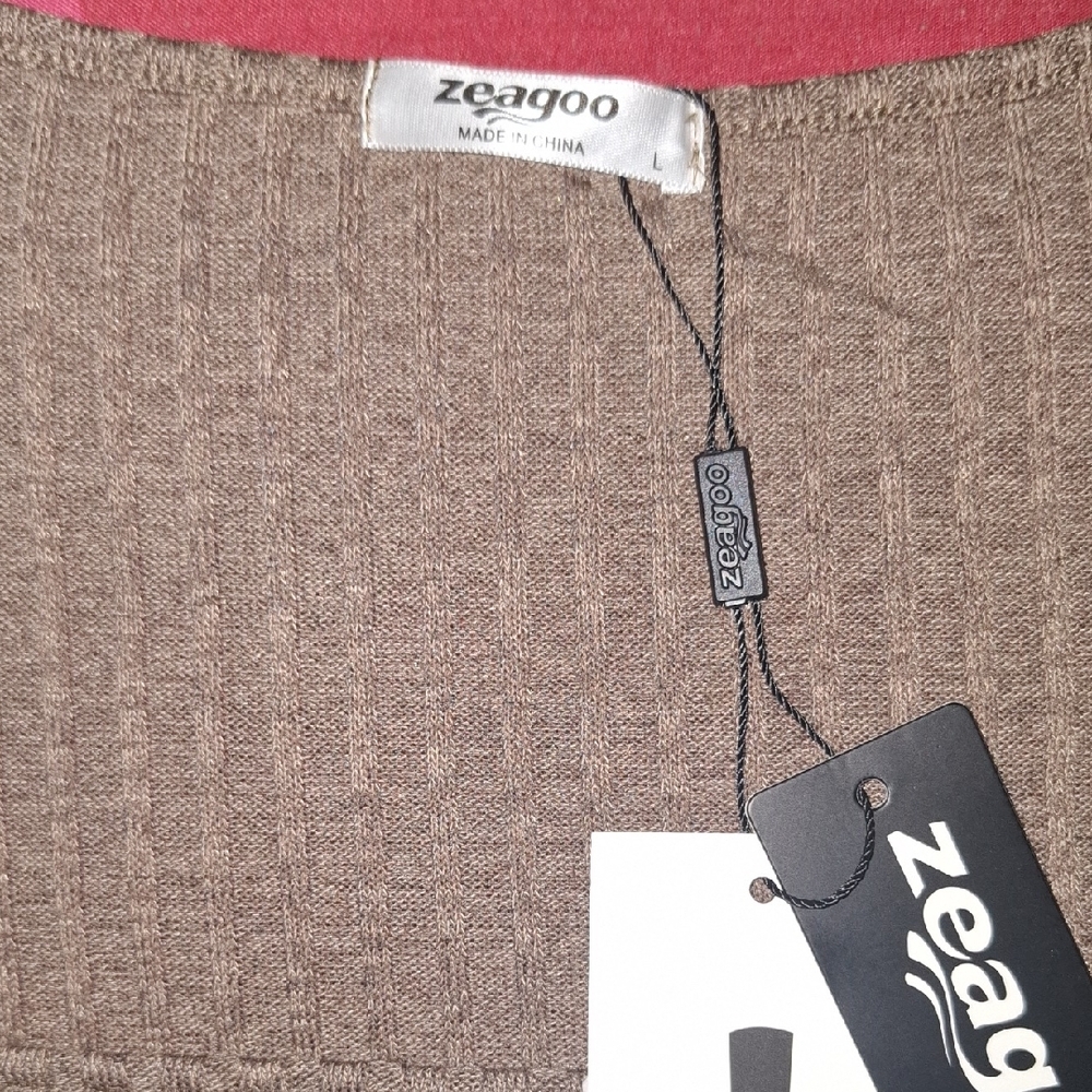 Zeagoo Taupe Knit Dress